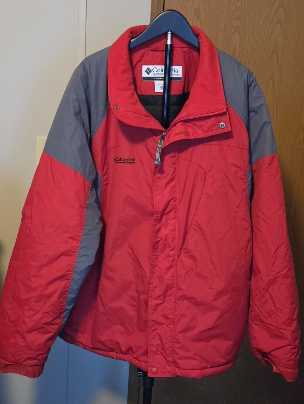 Columbia Red and Gray Men’s Performance Jacket